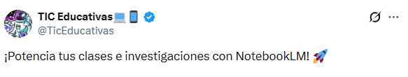 Mención de @TicEducativas
